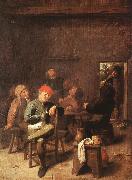 BROUWER, Adriaen Peasants Smoking and Drinking f Sweden oil painting reproduction